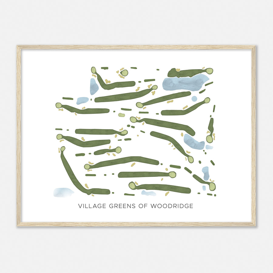 Print of Village Greens Of Woodridge Modern Map