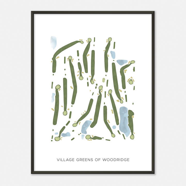 Print of Village Greens Of Woodridge Modern Map