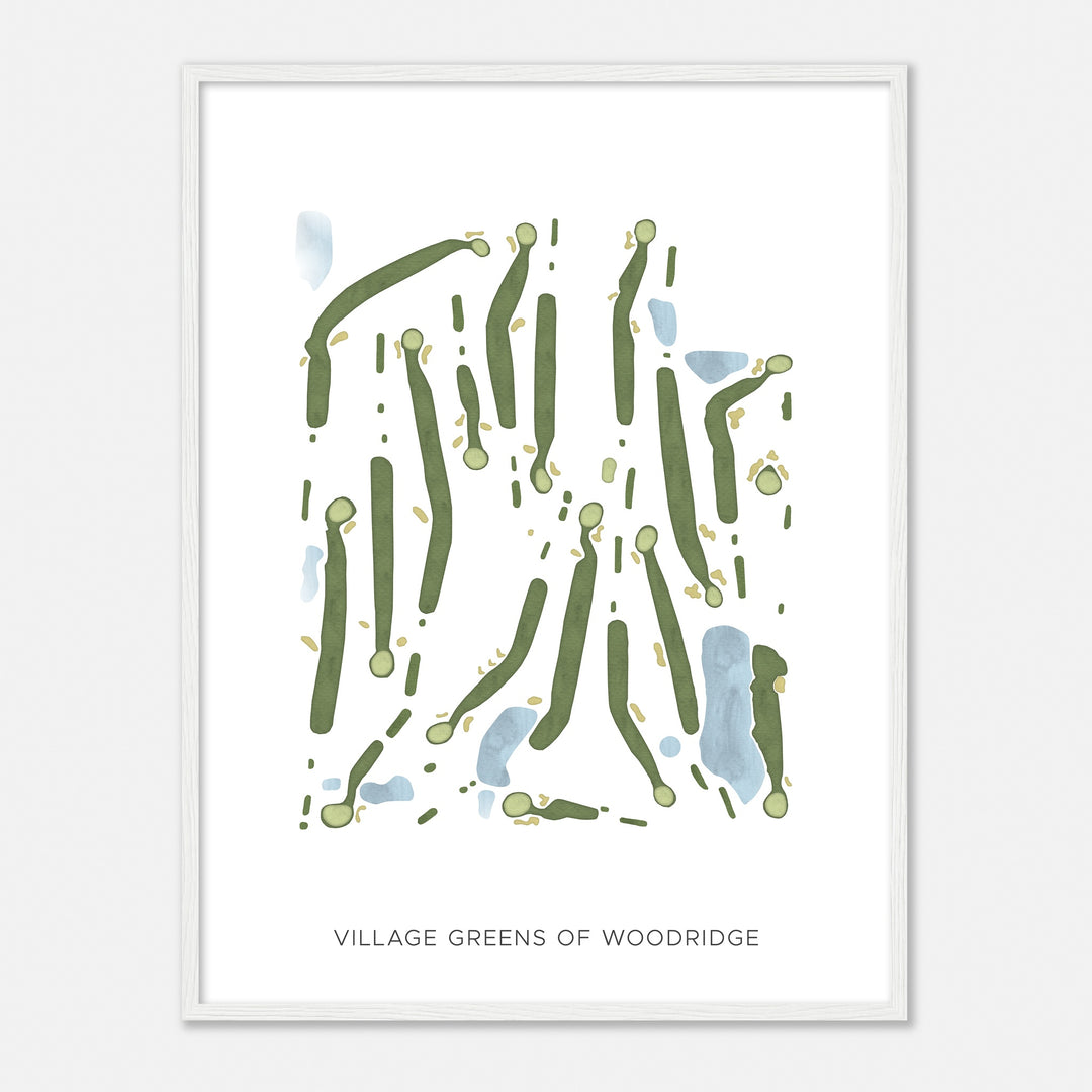 Print of Village Greens Of Woodridge Modern Map