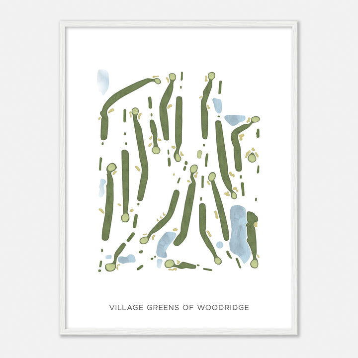 Print of Village Greens Of Woodridge Modern Map