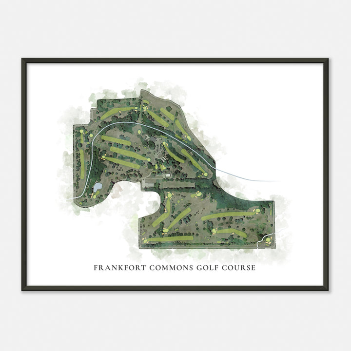 Print of Frankfort Commons Golf Course Classic Map