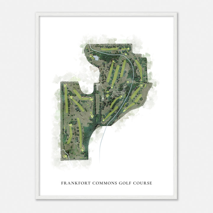 Print of Frankfort Commons Golf Course Classic Map