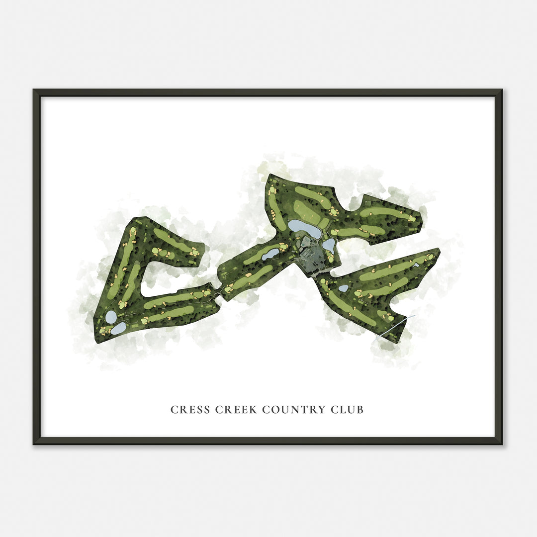 Print of Cress Creek Country Club Classic Map