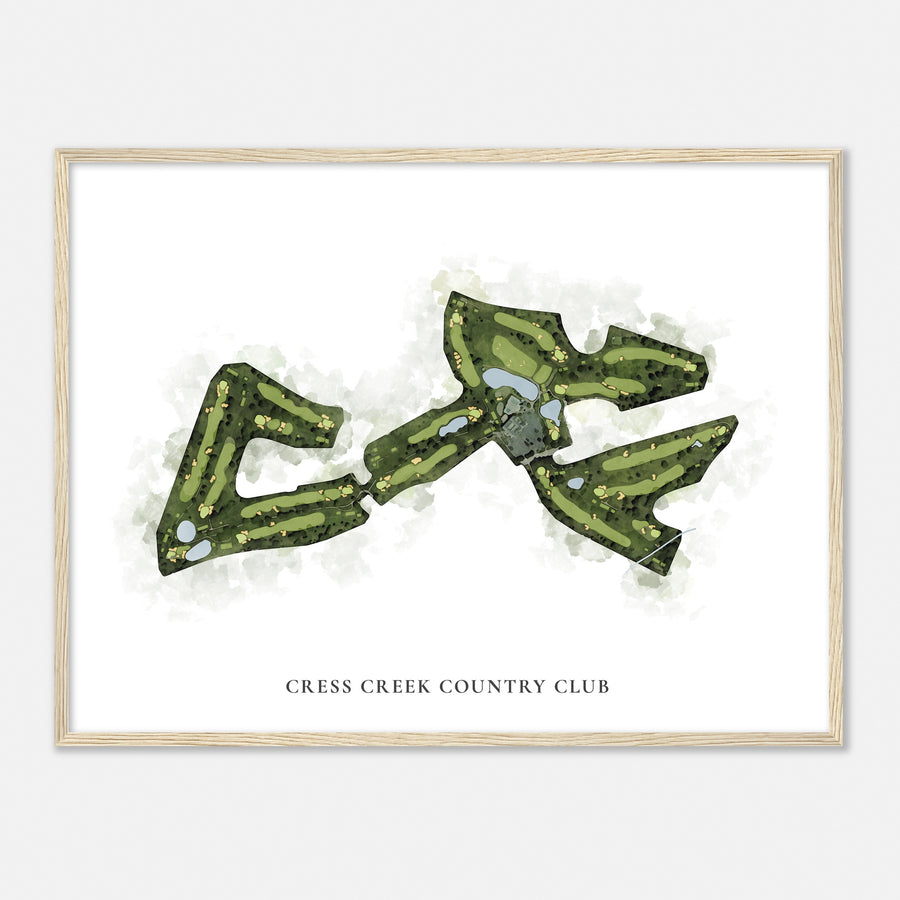 Print of Cress Creek Country Club Classic Map