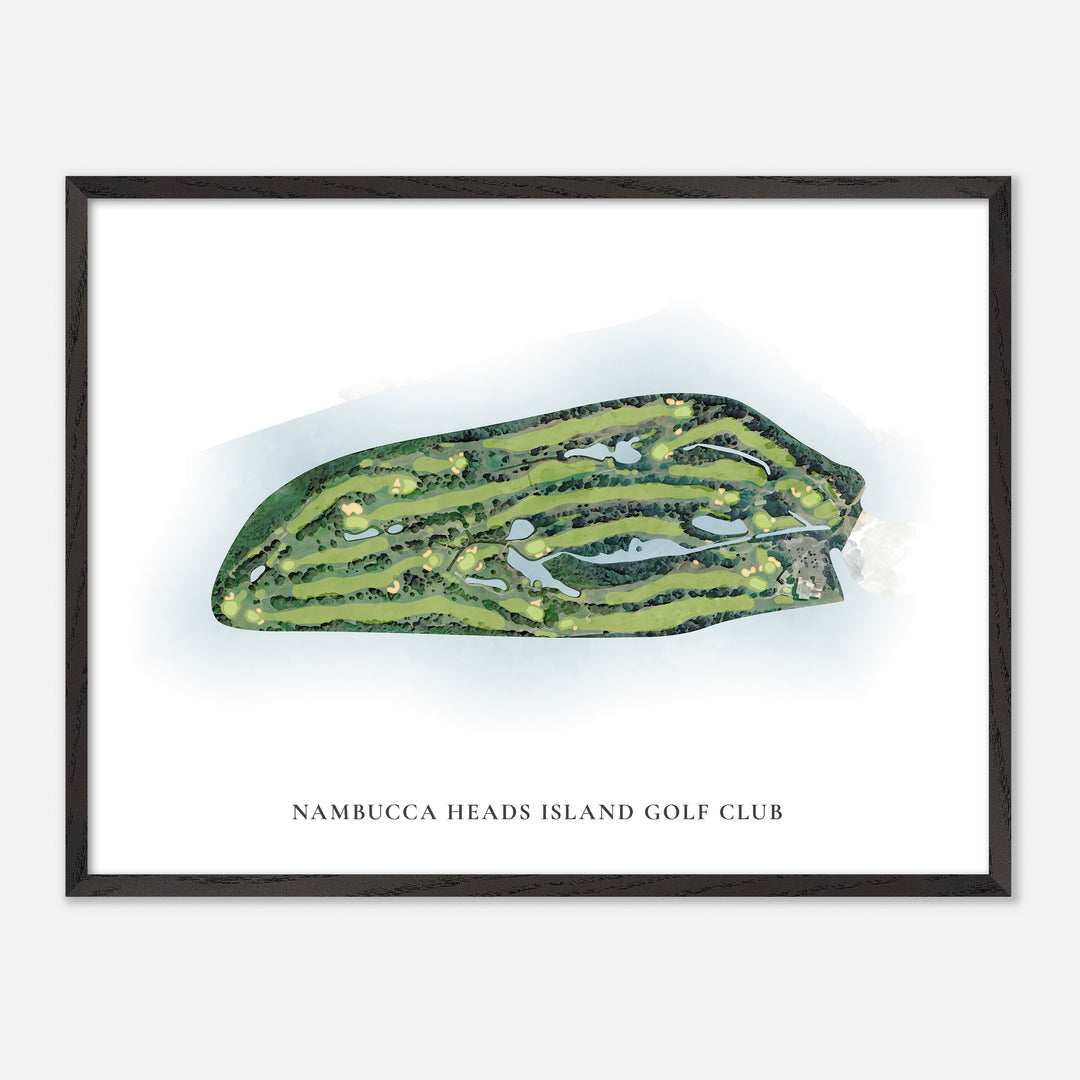 Print of Nambucca Heads Island Golf Club Classic Map