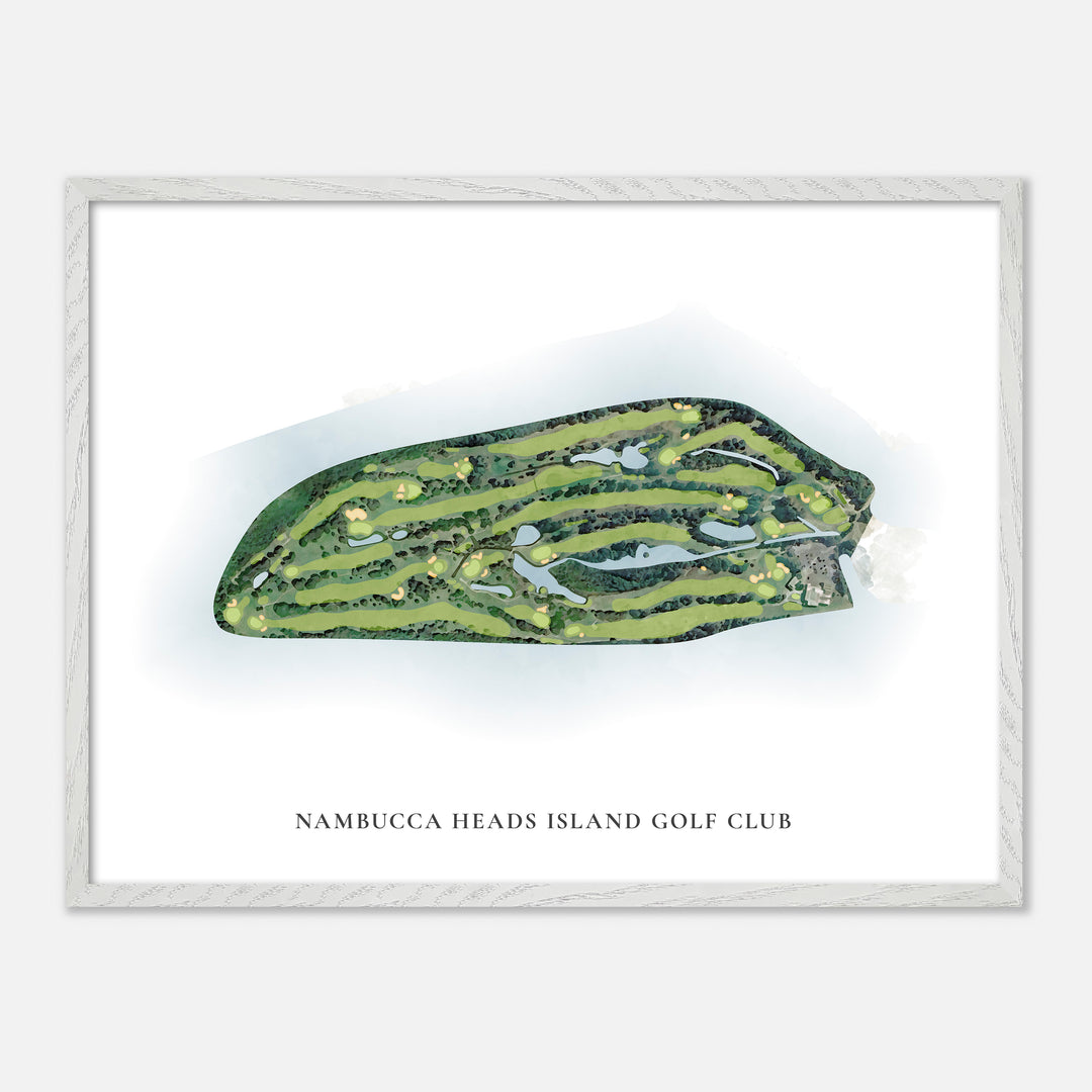 Print of Nambucca Heads Island Golf Club Classic Map