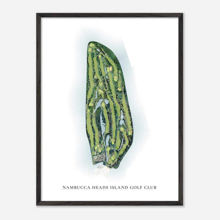 Print of Nambucca Heads Island Golf Club Classic Map
