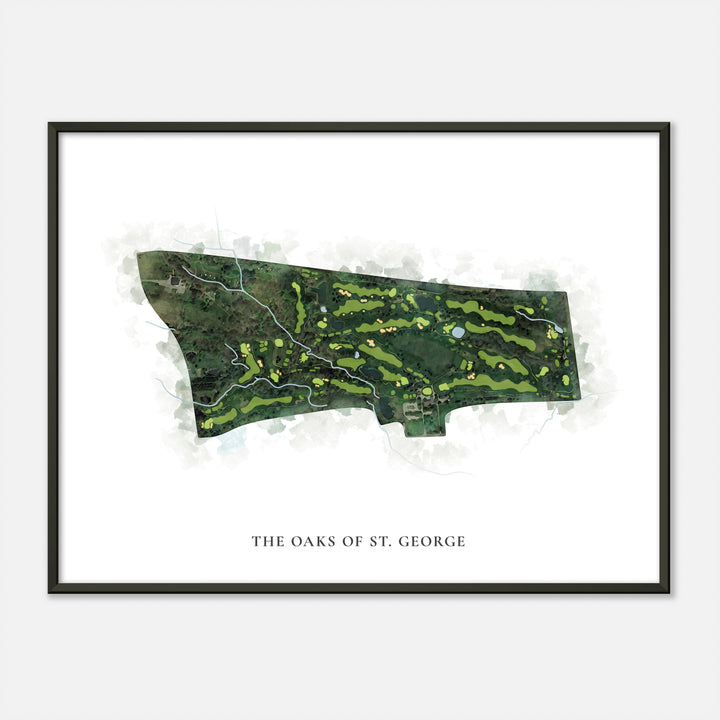Print of The Oaks Of St. George Classic Map