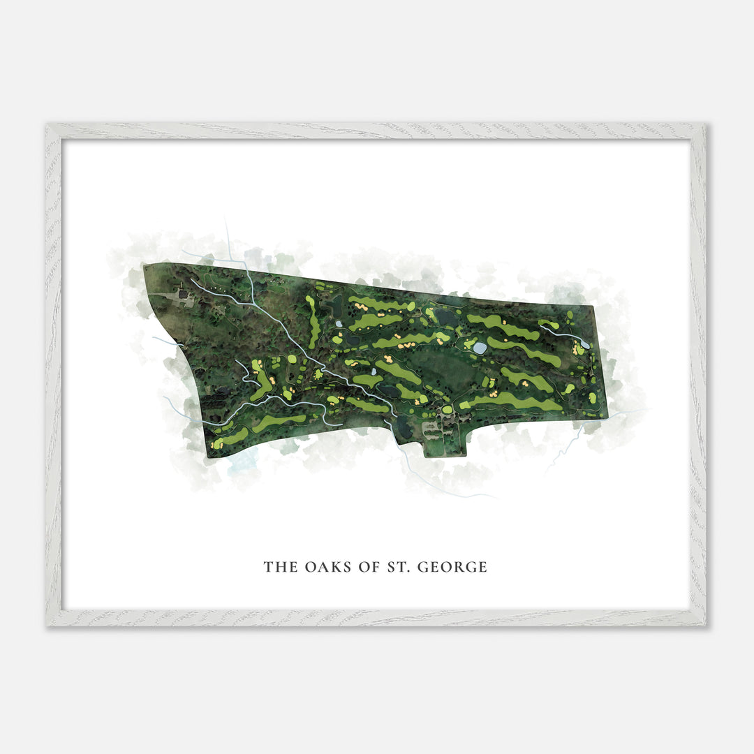 Print of The Oaks Of St. George Classic Map