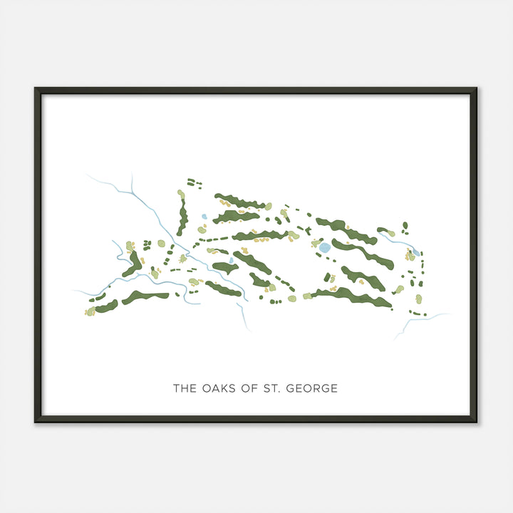 Print of The Oaks Of St. George Modern Map