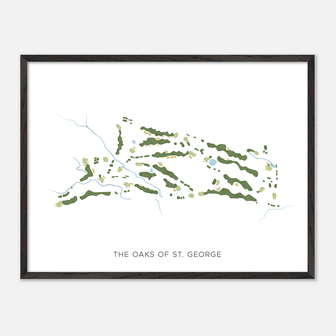 Print of The Oaks Of St. George Modern Map