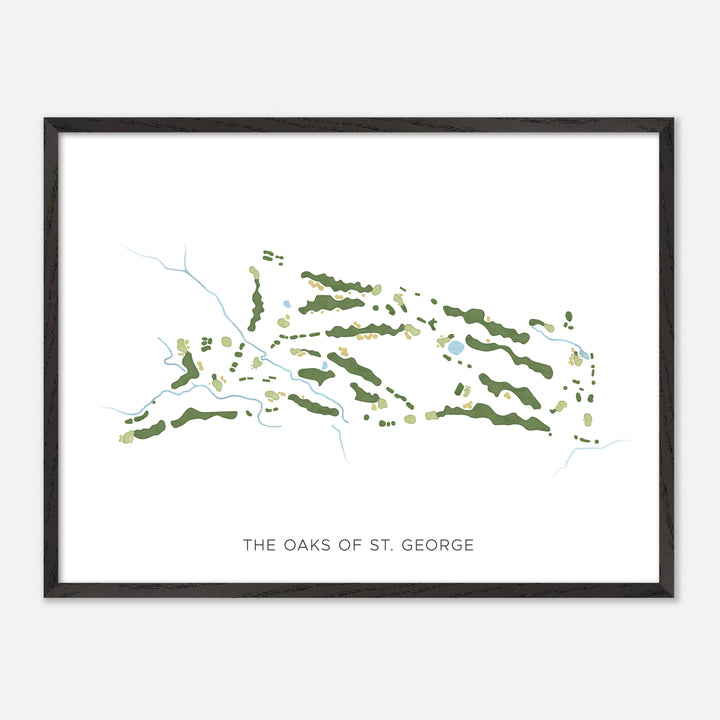 Print of The Oaks Of St. George Modern Map