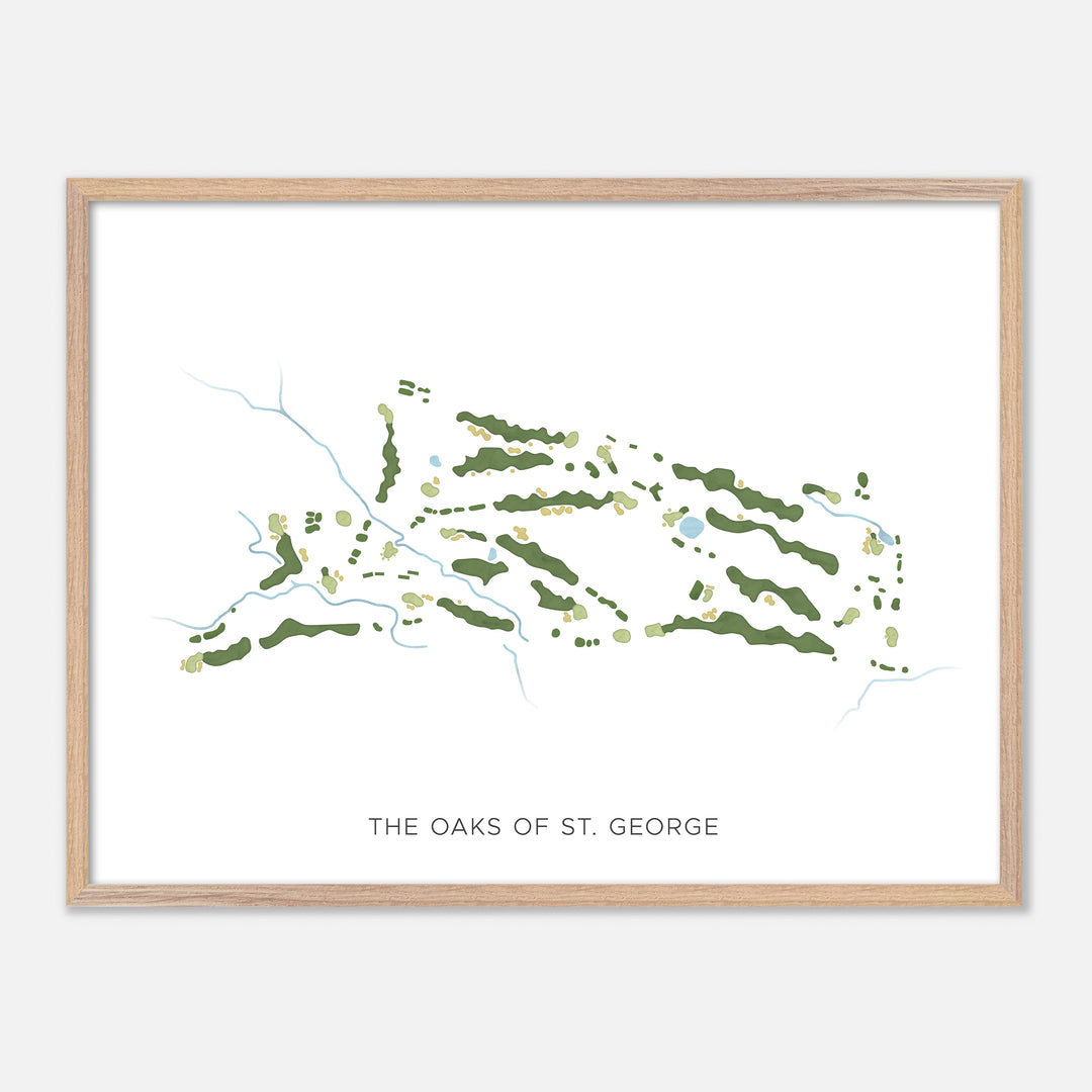 Print of The Oaks Of St. George Modern Map