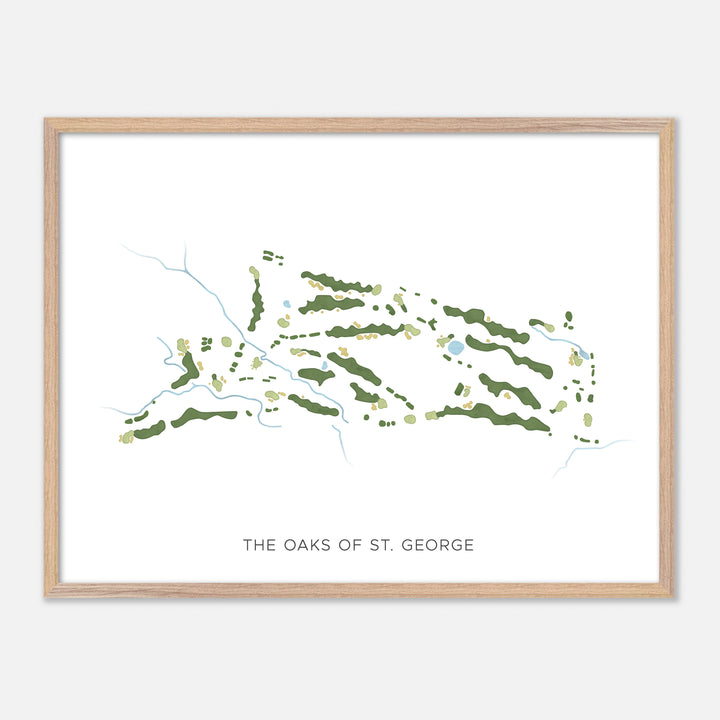 Print of The Oaks Of St. George Modern Map