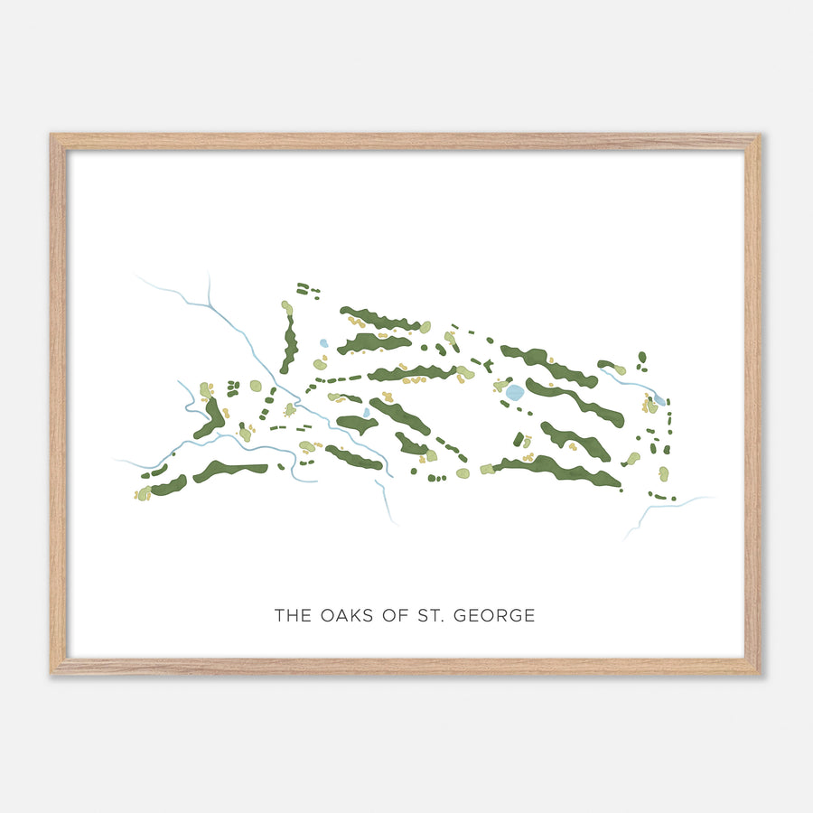 Print of The Oaks Of St. George Modern Map
