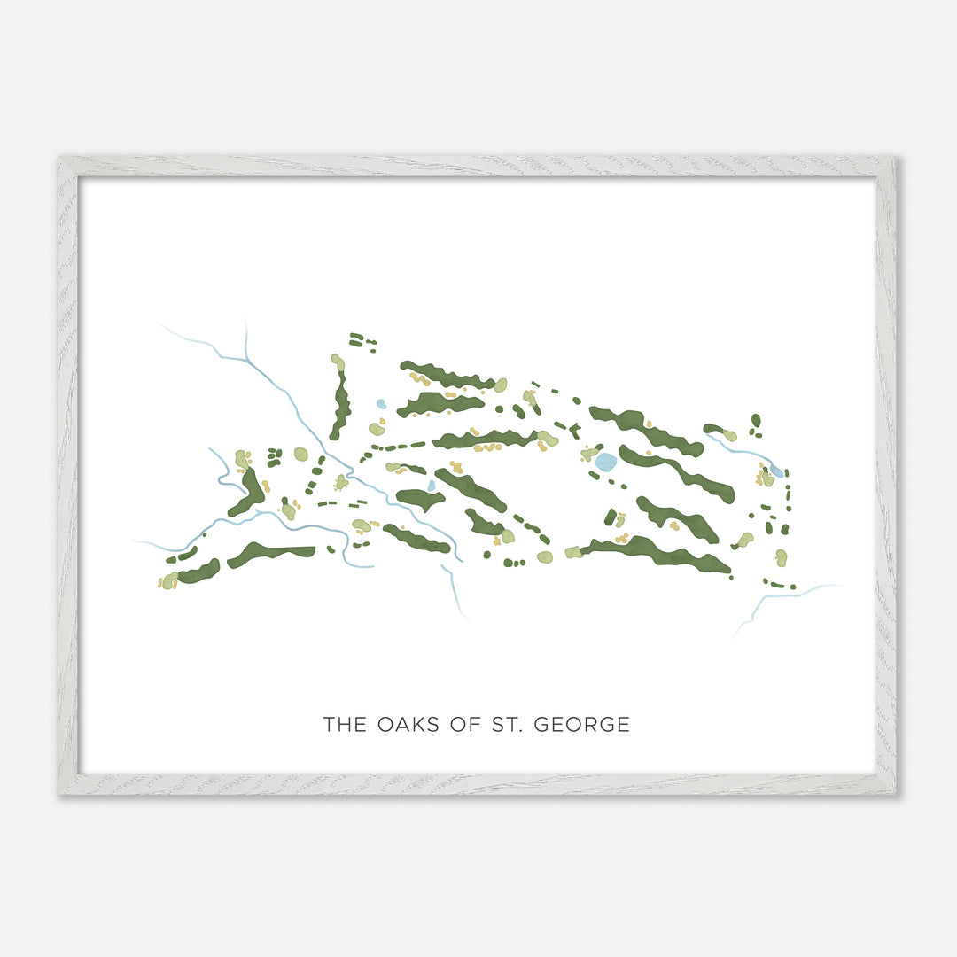 Print of The Oaks Of St. George Modern Map