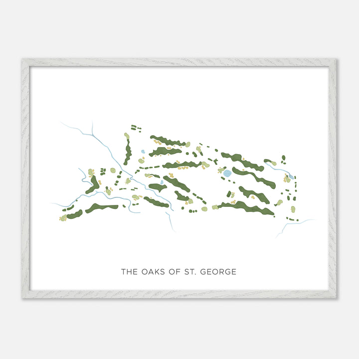 Print of The Oaks Of St. George Modern Map