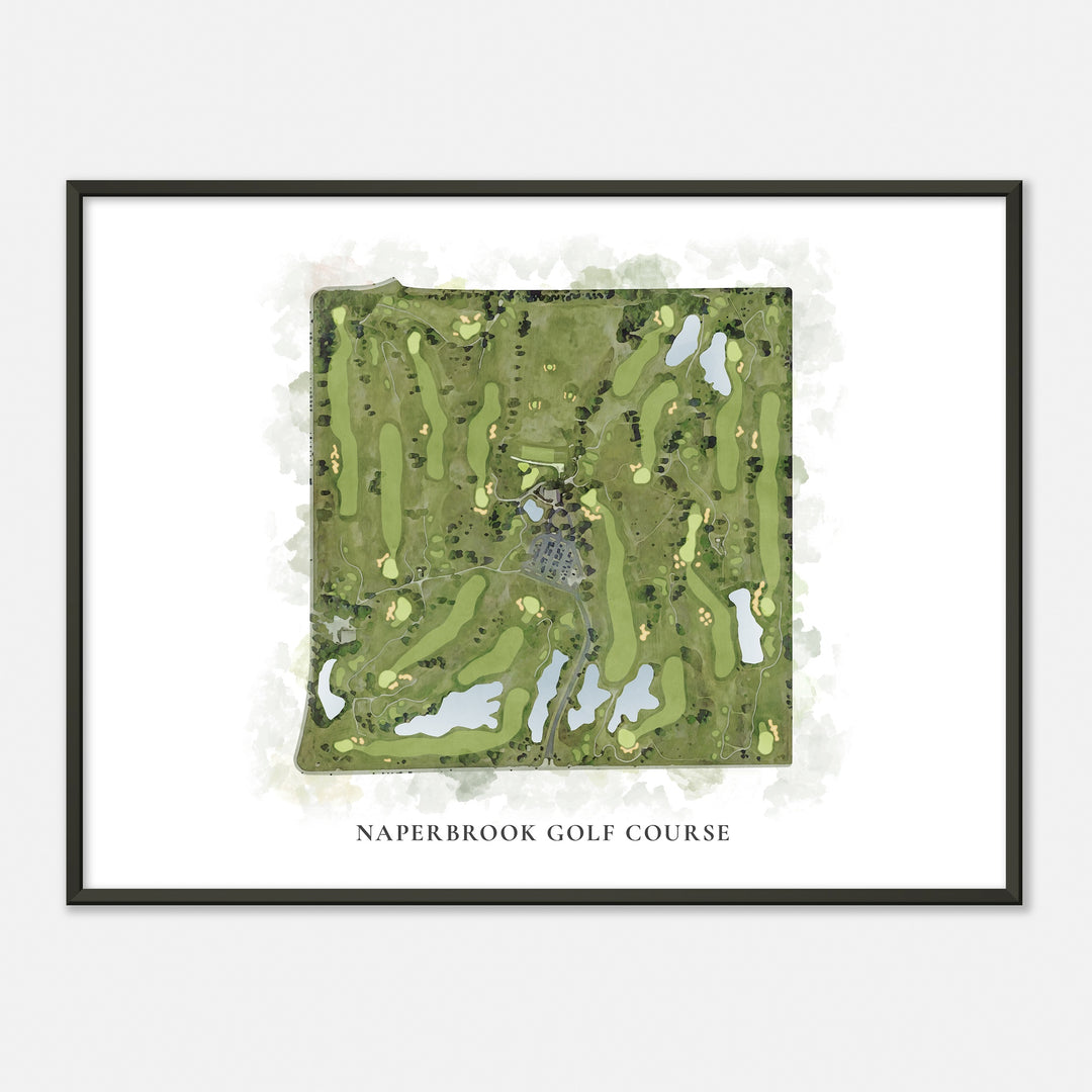Print of Naperbrook Golf Course Classic Map