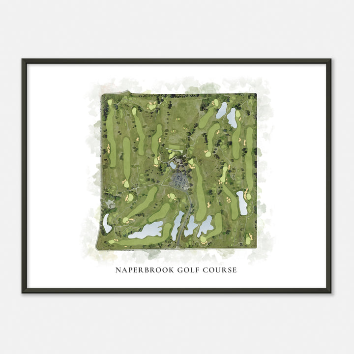 Print of Naperbrook Golf Course Classic Map