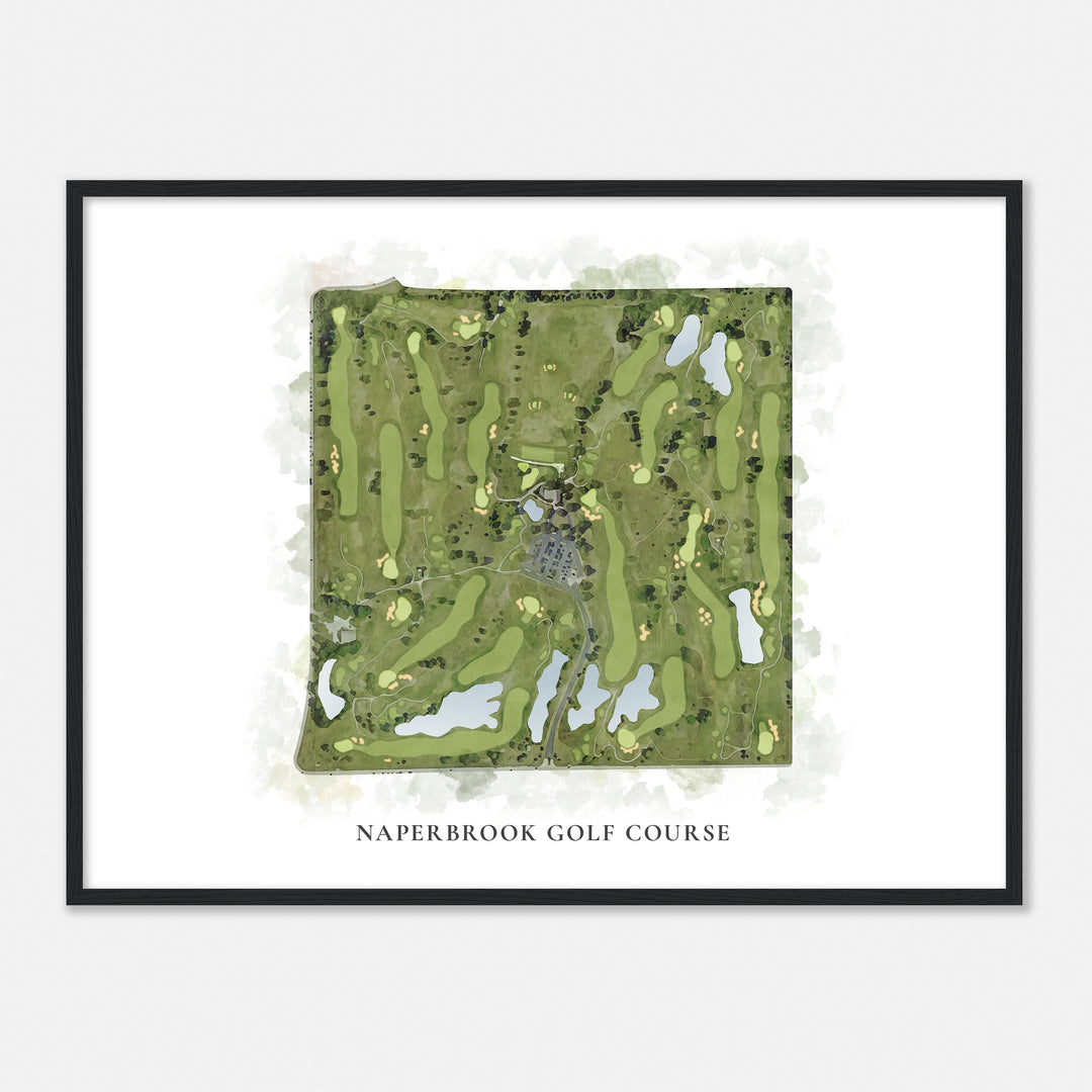 Print of Naperbrook Golf Course Classic Map