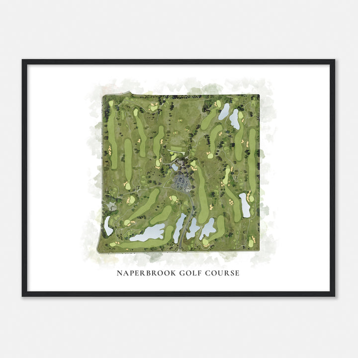 Print of Naperbrook Golf Course Classic Map