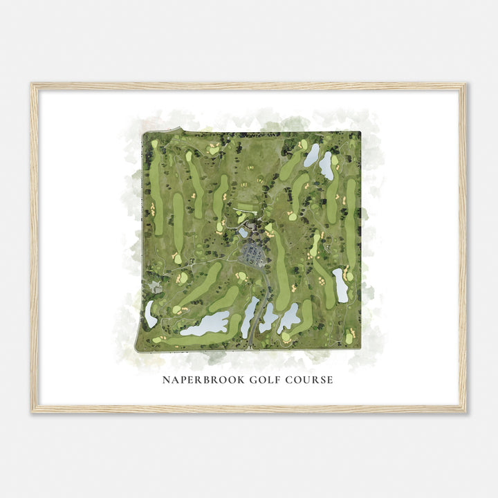 Print of Naperbrook Golf Course Classic Map