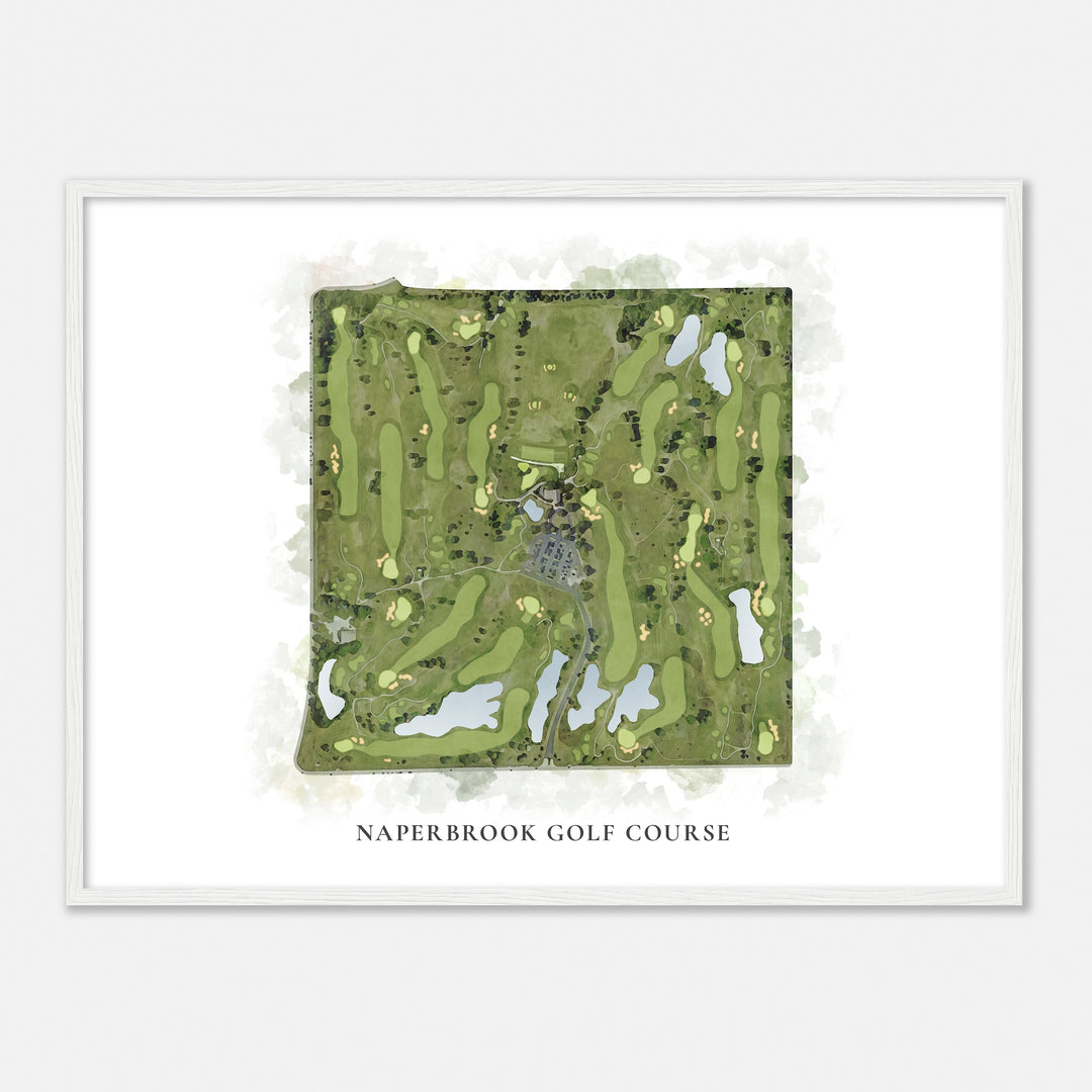 Print of Naperbrook Golf Course Classic Map