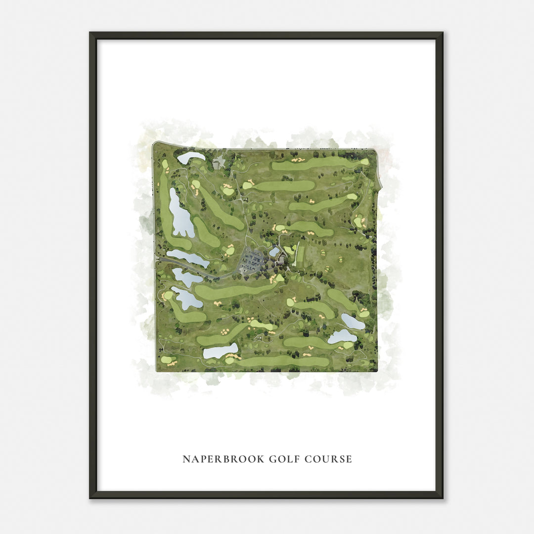 Print of Naperbrook Golf Course Classic Map