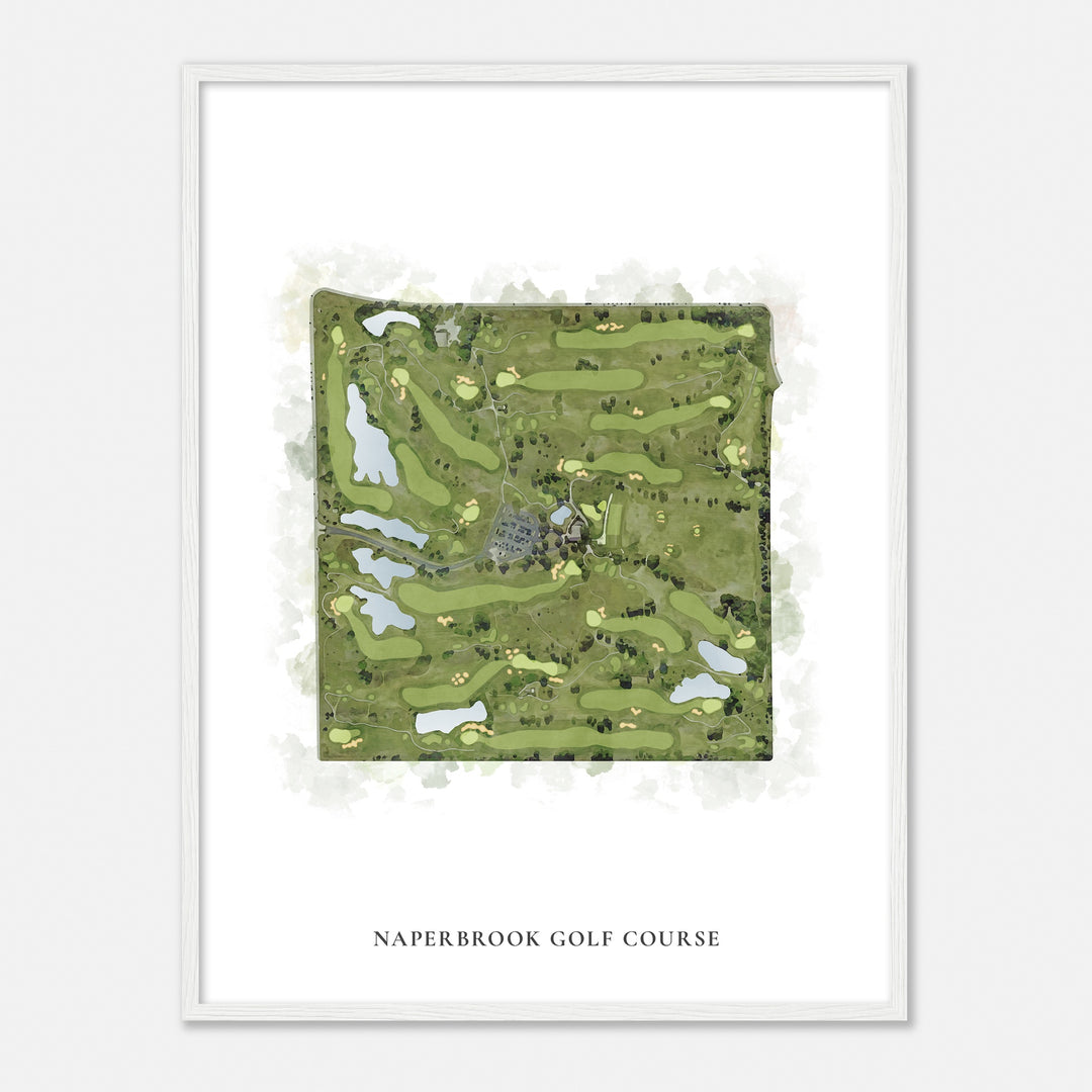 Print of Naperbrook Golf Course Classic Map