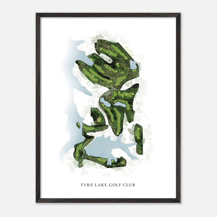 Print of Fyre Lake Golf Club Classic Map