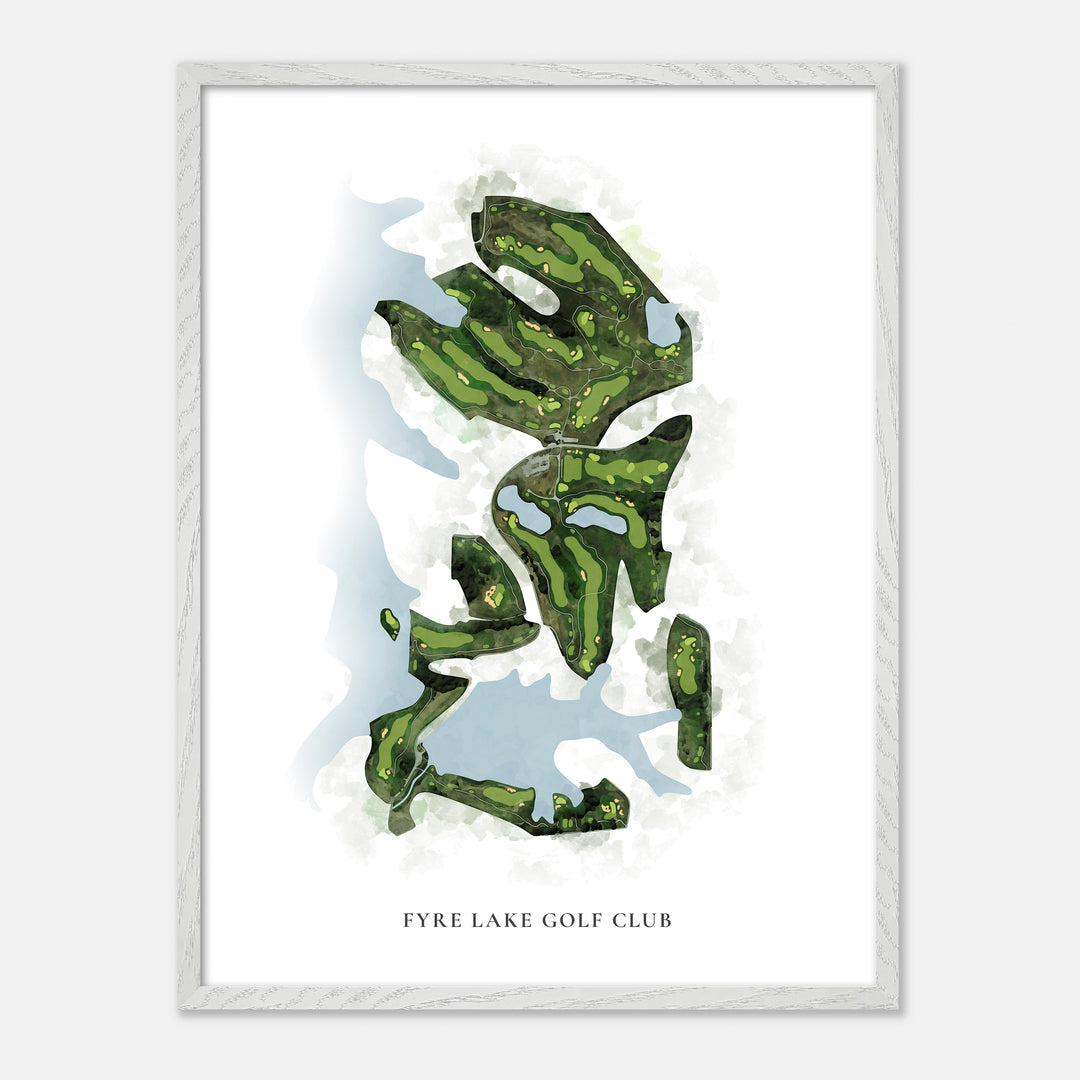 Print of Fyre Lake Golf Club Classic Map