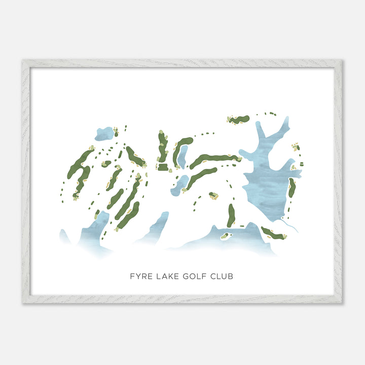 Print of Fyre Lake Golf Club Modern Map