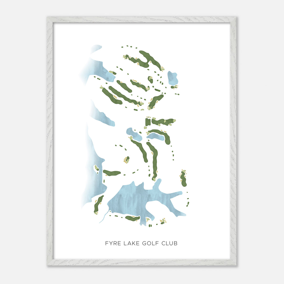 Print of Fyre Lake Golf Club Modern Map