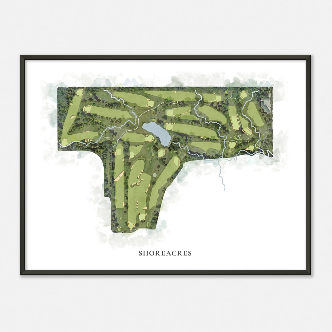 Print of Shoreacres Classic Map