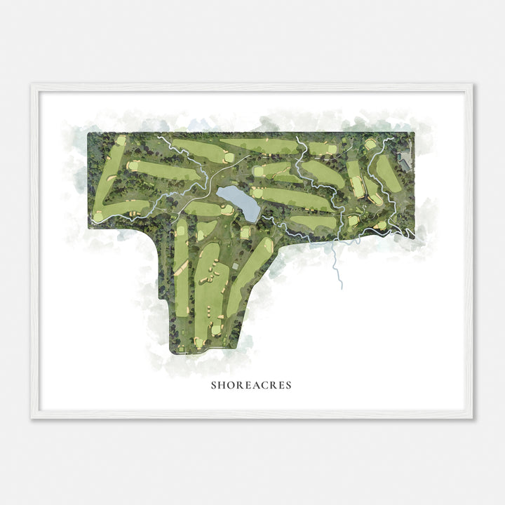 Print of Shoreacres Classic Map