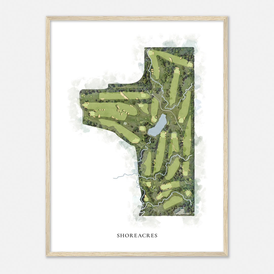 Print of Shoreacres Classic Map