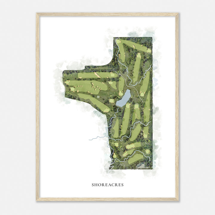 Print of Shoreacres Classic Map