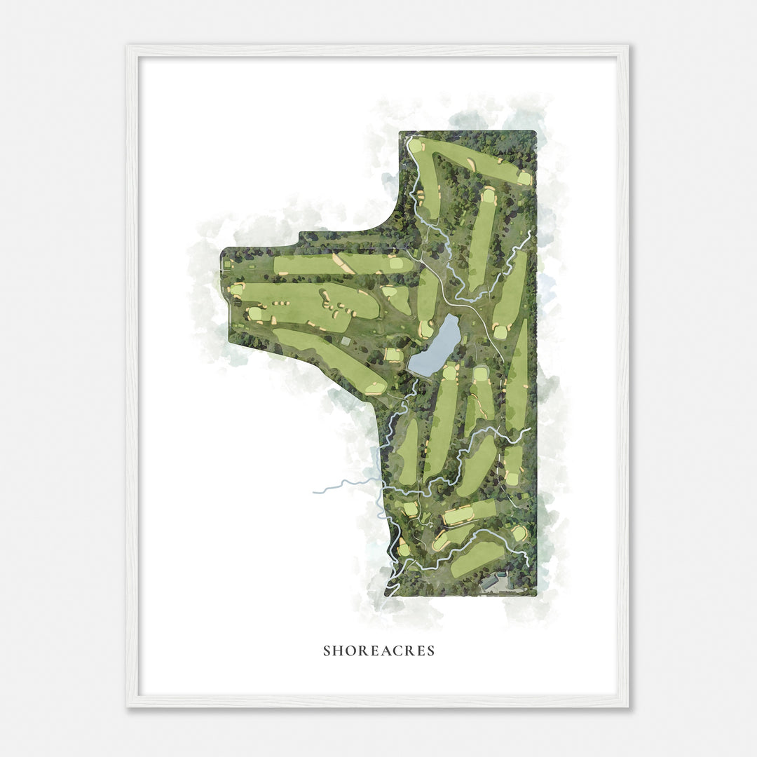 Print of Shoreacres Classic Map