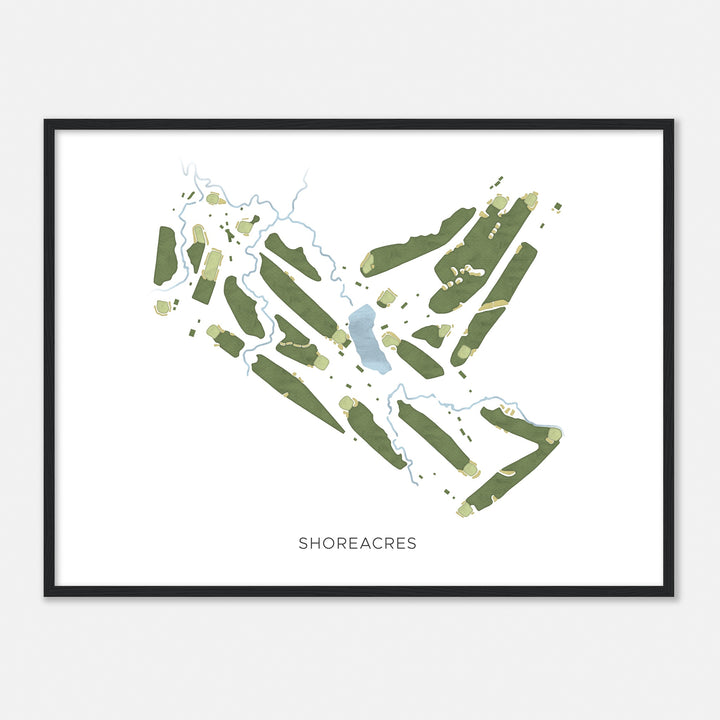 Print of Shoreacres Modern Map