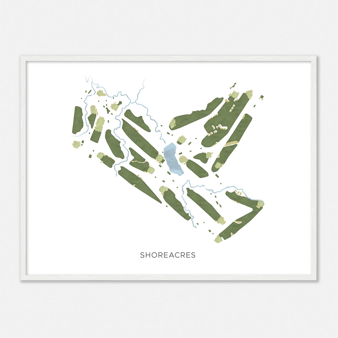 Print of Shoreacres Modern Map