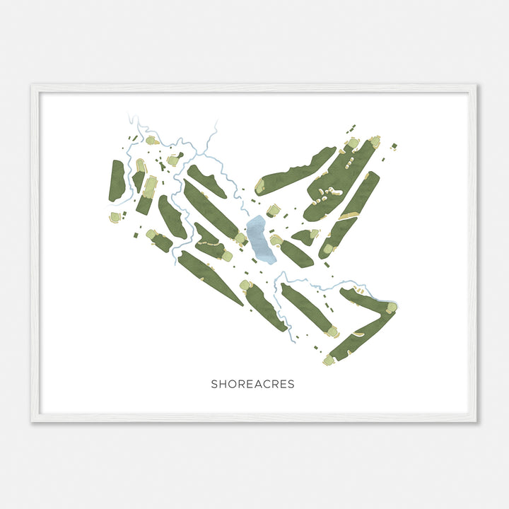 Print of Shoreacres Modern Map