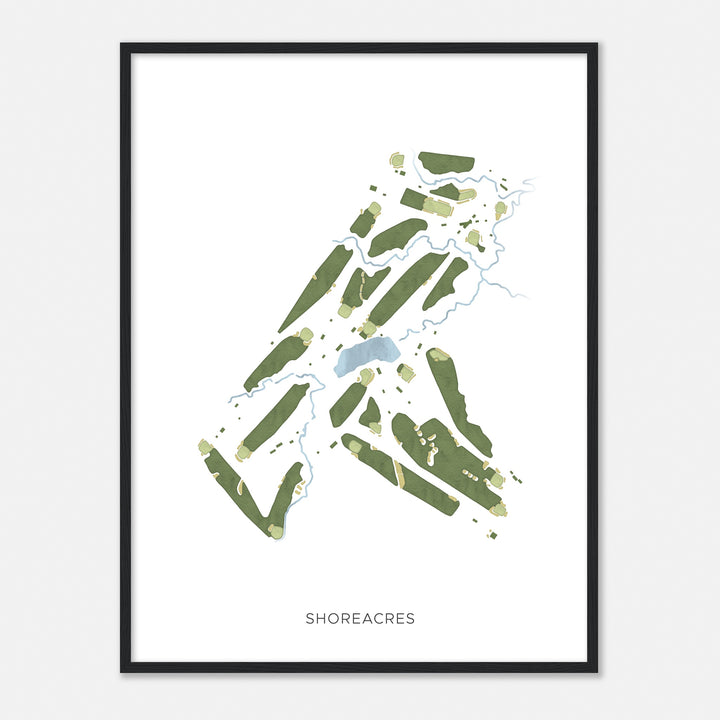 Print of Shoreacres Modern Map