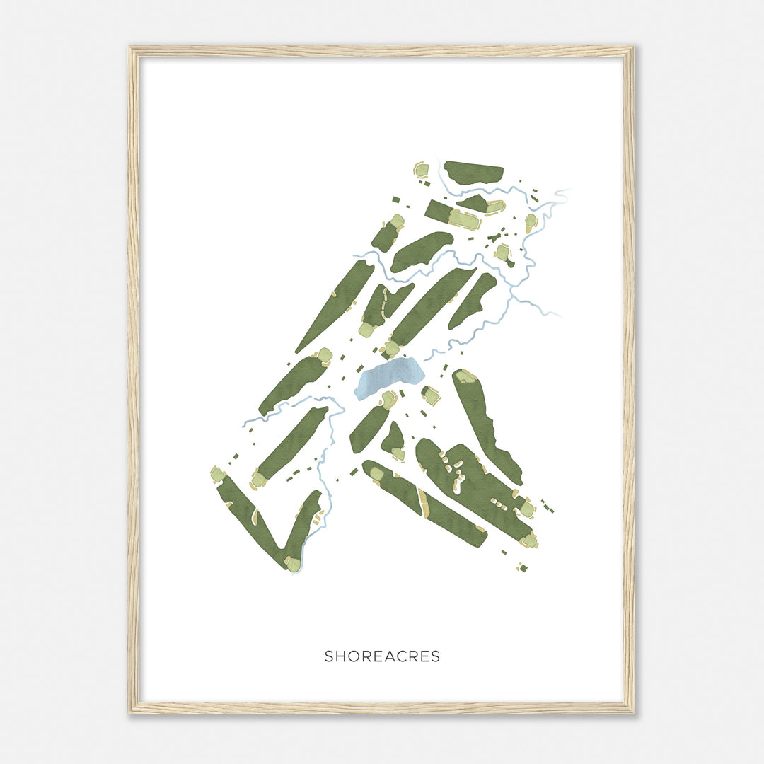 Print of Shoreacres Modern Map