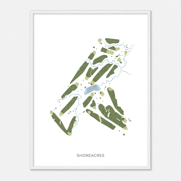 Print of Shoreacres Modern Map