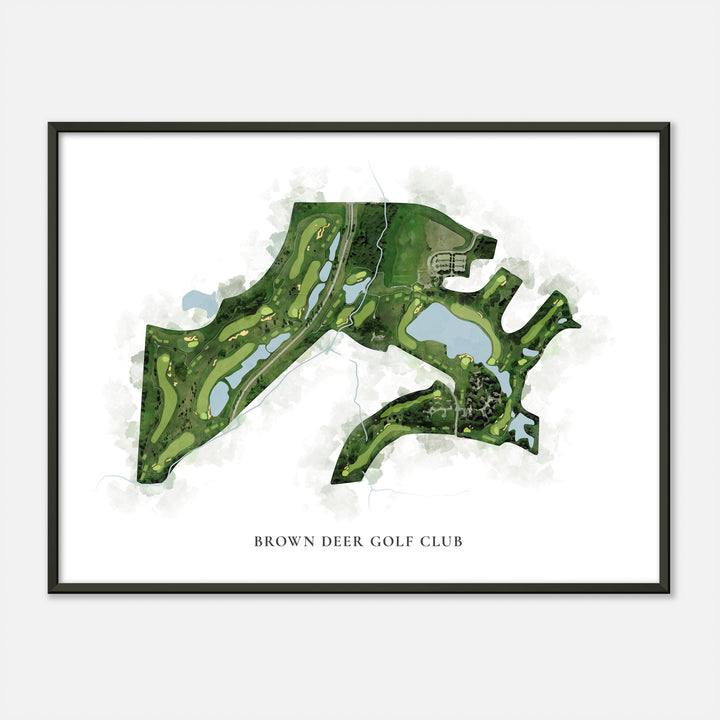 Print of Brown Deer Golf Club Classic Map