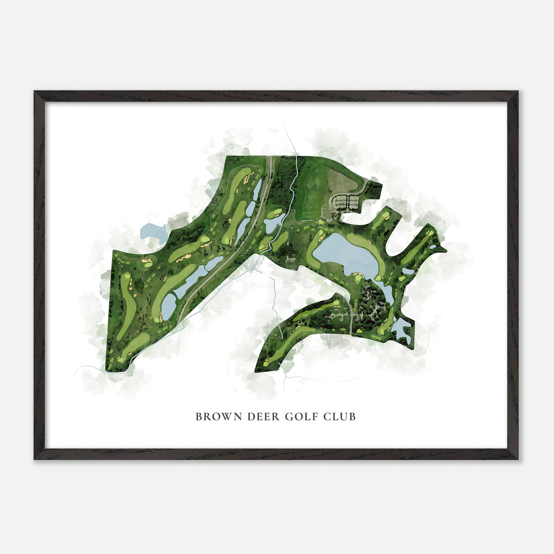 Print of Brown Deer Golf Club Classic Map