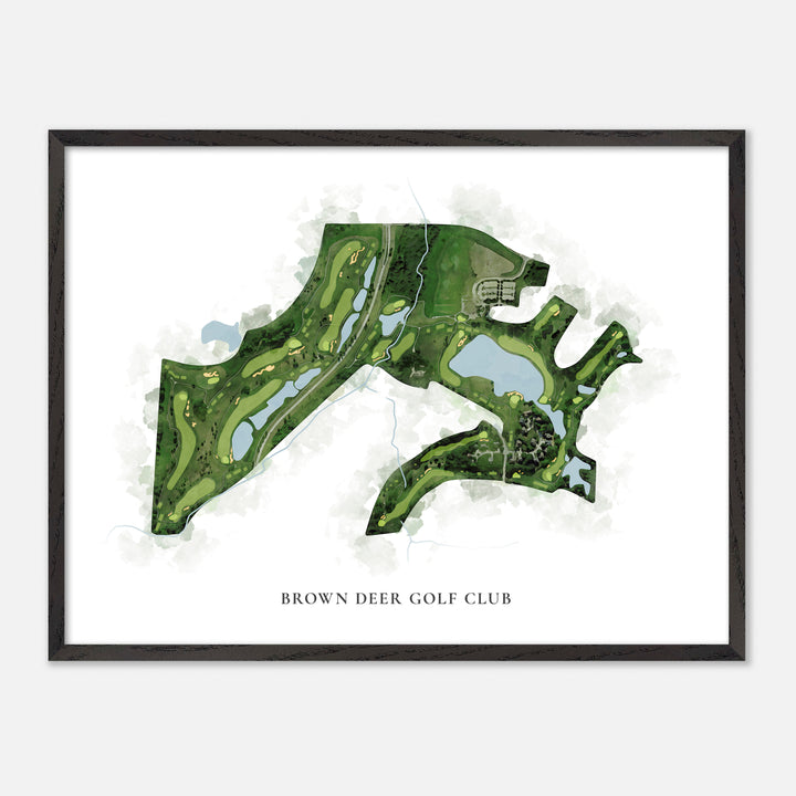 Print of Brown Deer Golf Club Classic Map