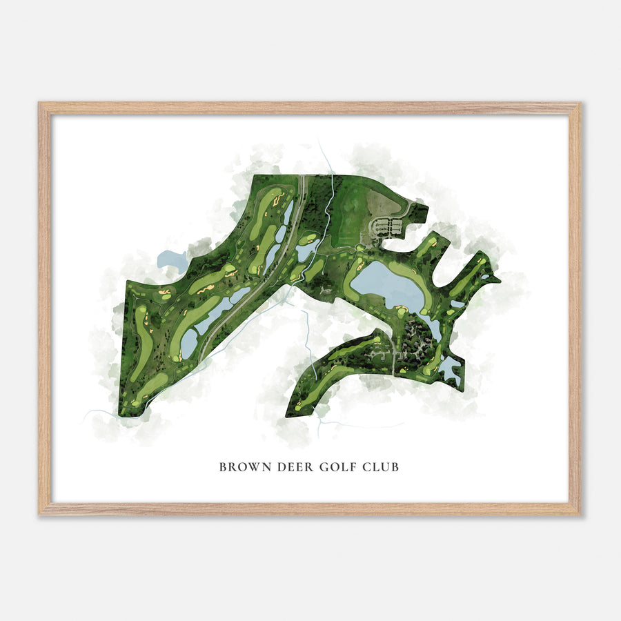 Print of Brown Deer Golf Club Classic Map