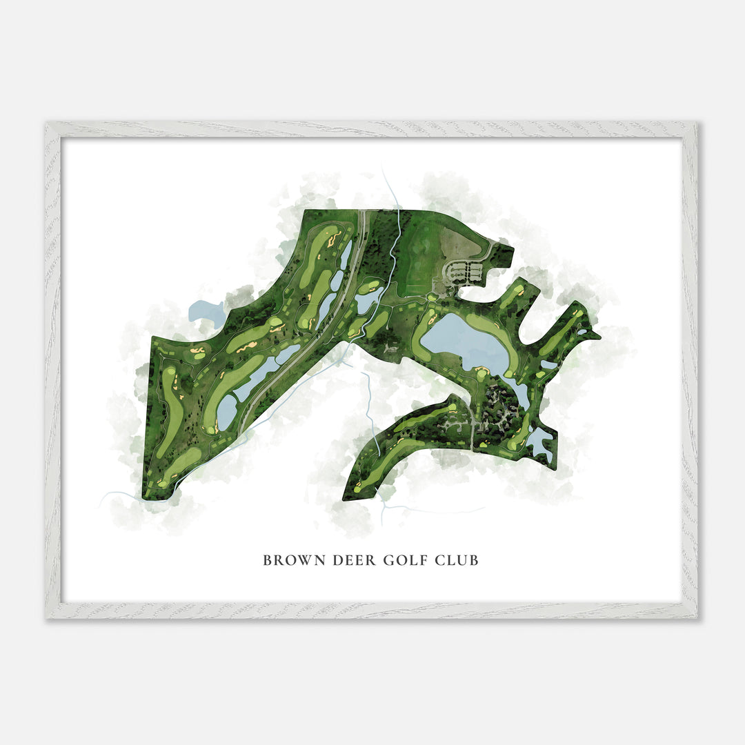 Print of Brown Deer Golf Club Classic Map