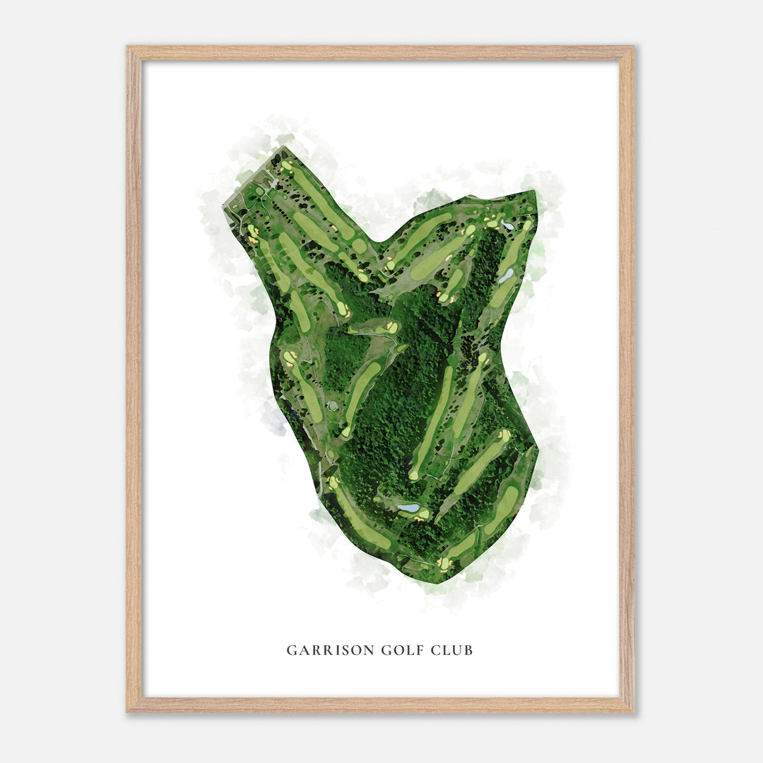 Print of Garrison Golf Club Classic Map